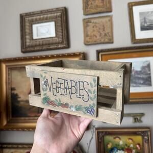 Vintage Wooden Vegetable Crate